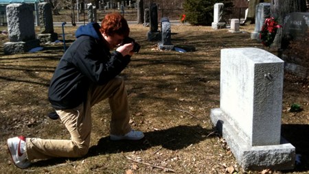 photography class in the field mount pleasant cemetary